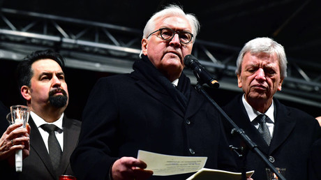 Steinmeier nennt das Attentat in Hanau ein "brutales Terrorverbrechen"