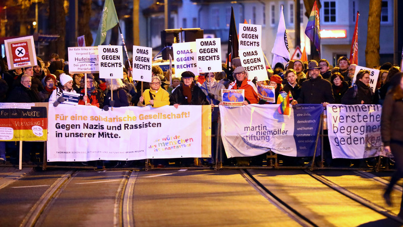 LIVE: AfD-Unterstützer demonstrieren in Erfurt – Gegendemonstranten wollen Marsch blockieren