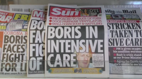 Britische Bürger äußern sich zur Hospitalisierung von Premierminister Boris Johnson