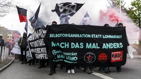 Schwarzer Block gegen EU-China-Gipfel in Leipzig