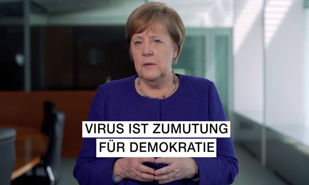 "Das Virus ist eine Zumutung für die Demokratie" – Merkels schiefe Einlassungen zum Verfassungstag