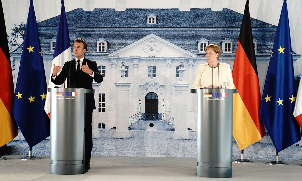 Corona-Wiederaufbauplan: Merkel und Macron demonstrieren Einigkeit