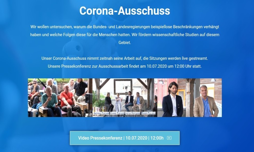 Corona-Krise: Pressekonferenz der Stiftung Corona-Ausschuss in Berlin
