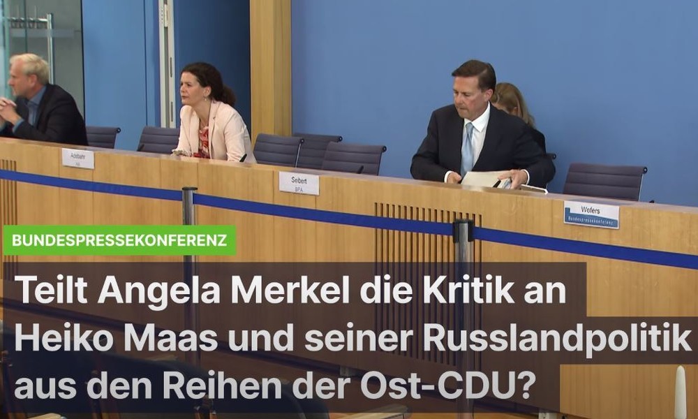Teilt Bundeskanzlerin Merkel die Kritik an der eskalierenden Russland-Politik von Heiko Maas?