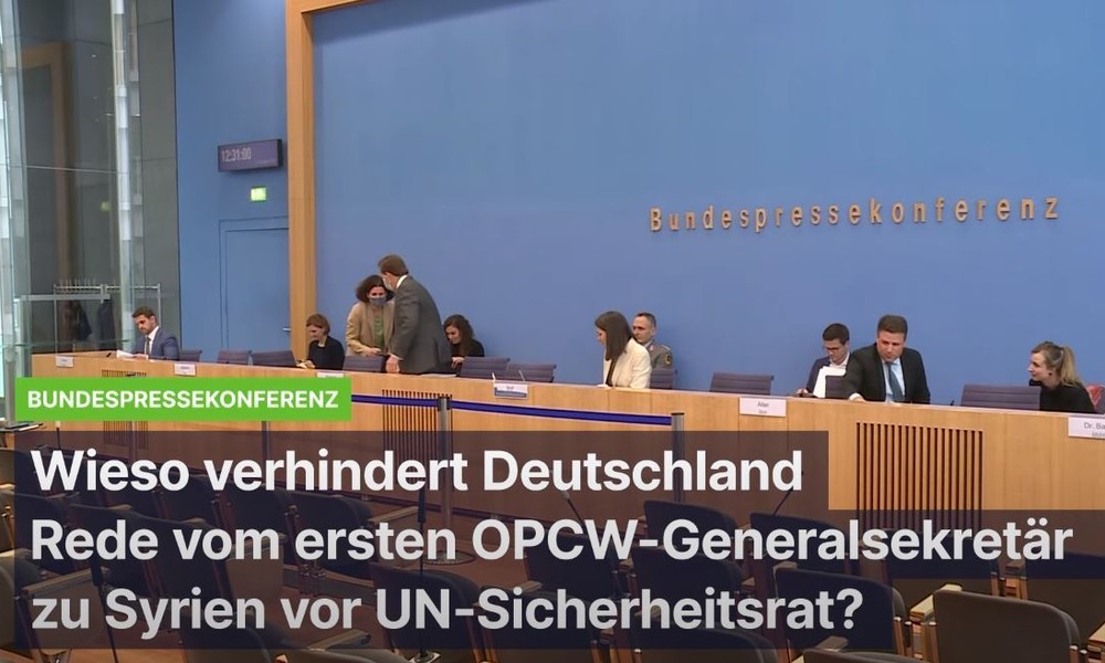Wieso verhindert Deutschland die Rede des ersten OPCW-Generaldirektors vor UN-Sicherheitsrat?