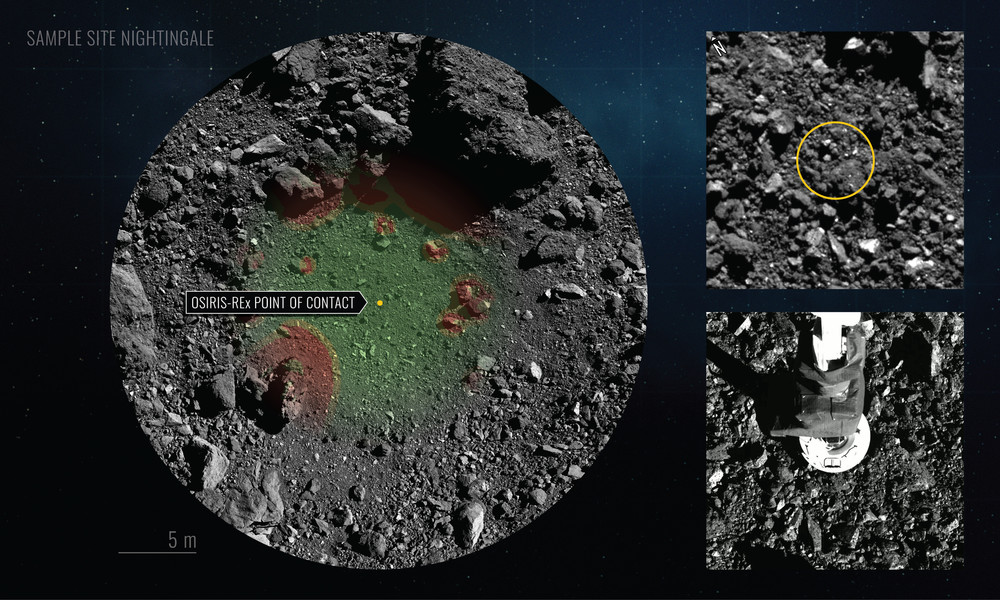 NASA: Sonde "Osiris Rex" entnimmt ausreichende Probe bei Asteroiden-Manöver