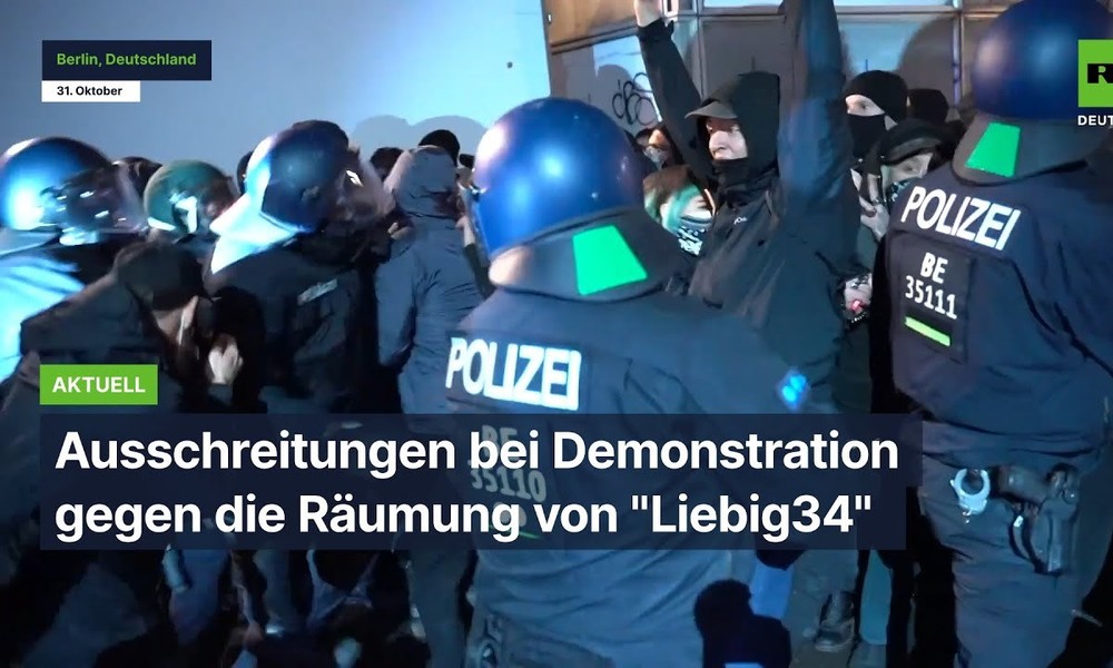 Neue Ausschreitungen bei Demonstration gegen die Räumung von "Liebig34"