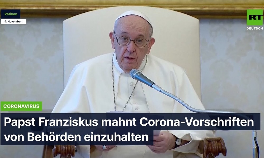 Papst Franziskus mahnt zur Einhaltung der Corona-Vorschriften