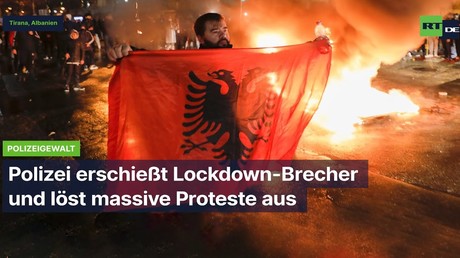 Tirana: Demonstration gegen Polizeigewalt – 25-Jähriger wegen Lockdown-Verstoß erschossen