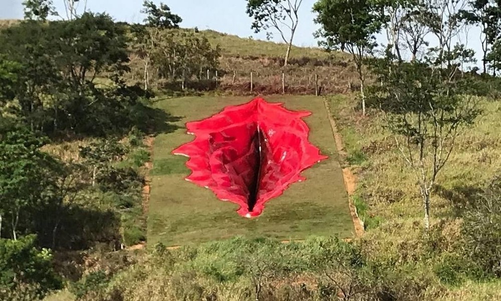 Riesige Vagina-Skulptur spaltet Brasilien