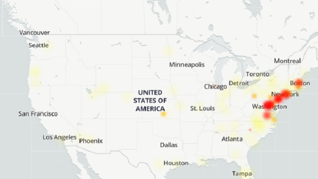 Massive Internetausfälle an der Nordostküste der USA: Von Boston über New York bis Washington