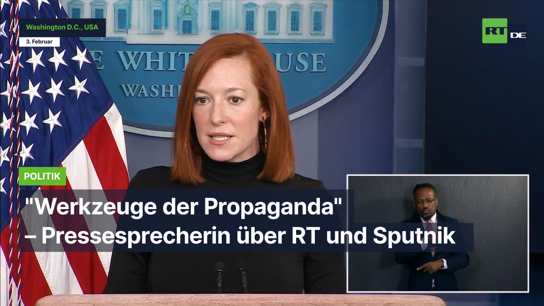 Pressesprecherin von Joe Biden über RT und Sputnik: "Werkzeuge der Propaganda"