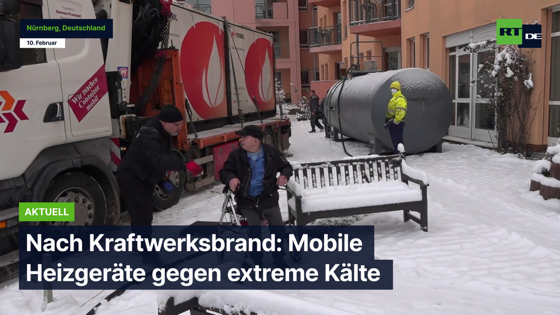 Nach Kraftwerksbrand in Nürnberg: Mobile Heizgeräte gegen extreme Kälte