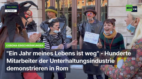 Italien: "Ein Jahr meines Lebens ist weg" - Mitarbeiter der Unterhaltungsindustrie demonstrieren