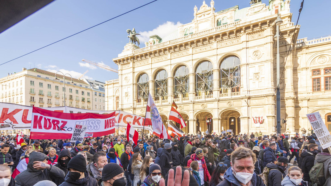Wien: Demonstration gegen staatliche Corona-Maßnahmen