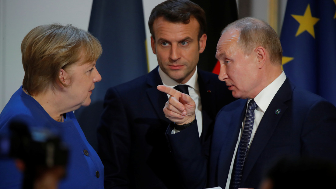 Wladimir Putin verhandelt mit Emmanuel Macron und Angela Merkel über Sputnik V und Nawalny