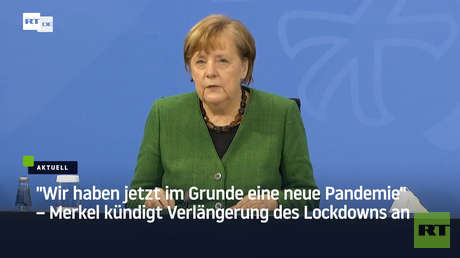 "Wir haben jetzt im Grunde eine neue Pandemie" – Merkel kündigt Verlängerung des Lockdowns an
