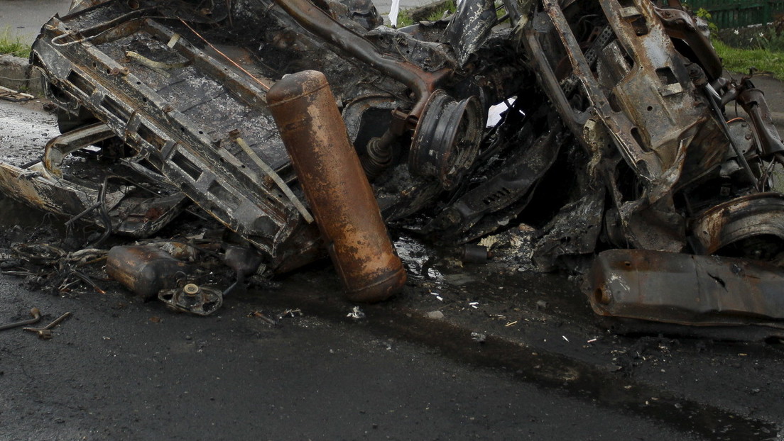Autobombe explodiert in Charkov nur Wochen nach dem Bombenanschlag auf Demonstration