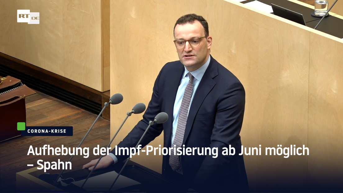 Jens Spahn: Aufhebung der Impf-Priorisierung ab Juni möglich
