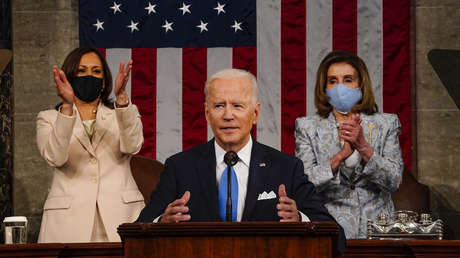 Biden: "Das Haus Amerika stand in Flammen" und ist nun "bereit zum Abheben"