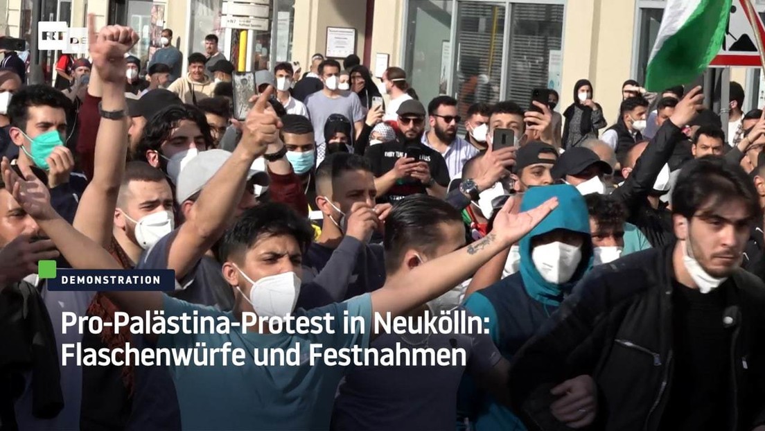 Pro-Palästina-Protest in Neukölln: Flaschenwürfe und Festnahmen