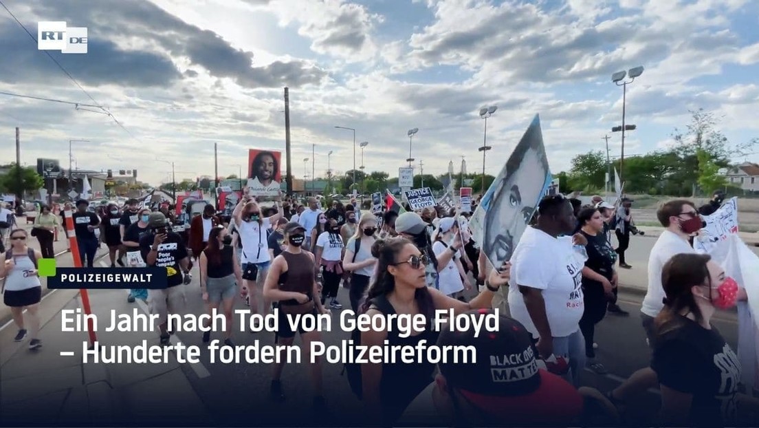 USA: Ein Jahr nach Tod von George Floyd – Hunderte fordern Polizeireform