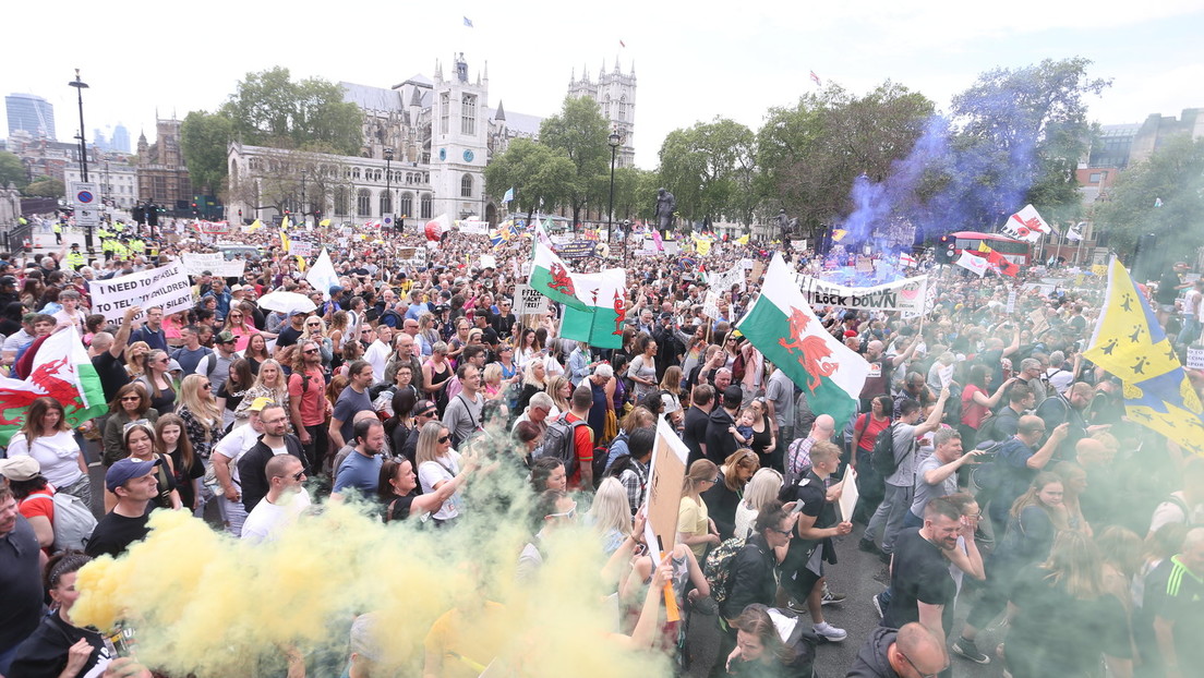 "Keine weiteren Lockdowns!" – Zehntausende Menschen demonstrieren in London