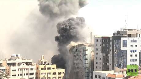 Live im TV zu sehen: Israelische Armee bombardiert erneut Hochhaus in Gaza-Stadt