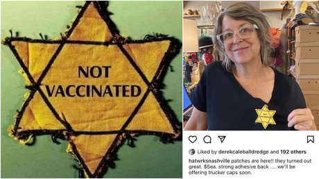 USA: Hutladen bewirbt auf Instagram gelben Anti-Impf-Aufnäher im Stil des "Judensterns"
