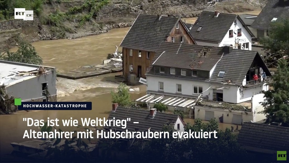 "Wie im Weltkrieg" – Anwohner über Hochwasserschäden im RT DE-Interview