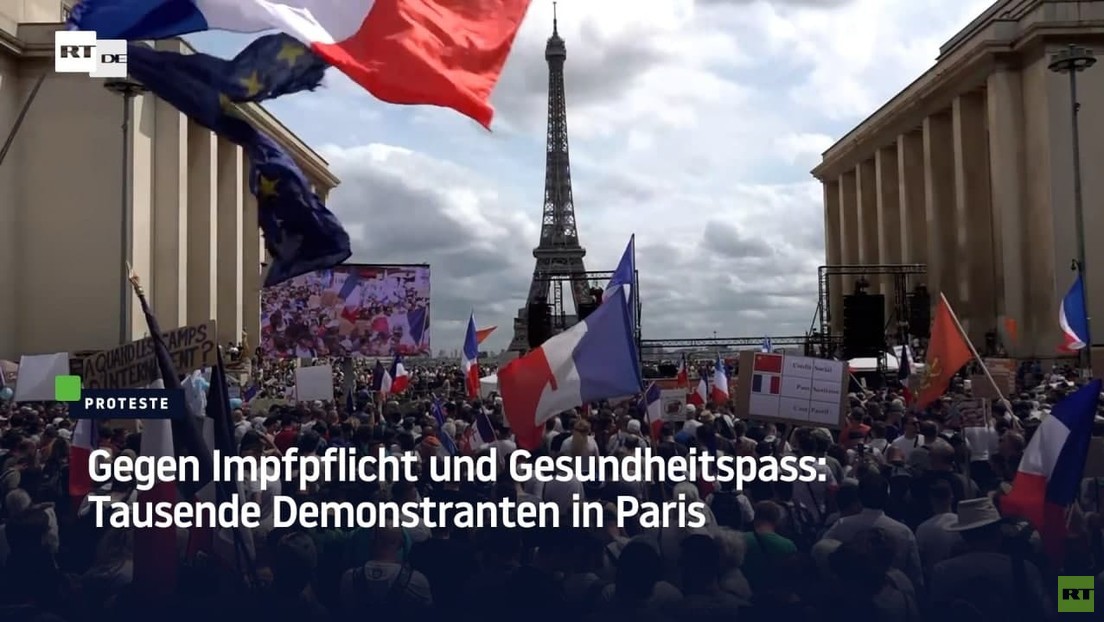 Mehr als 160.000 Franzosen demonstrieren gegen Impfpflicht und Gesundheitspass