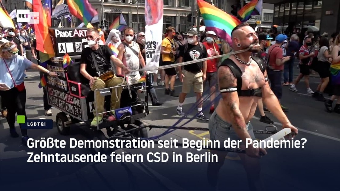 Größte Demonstration seit Beginn der Corona-Krise? Zehntausende feiern CSD in Berlin