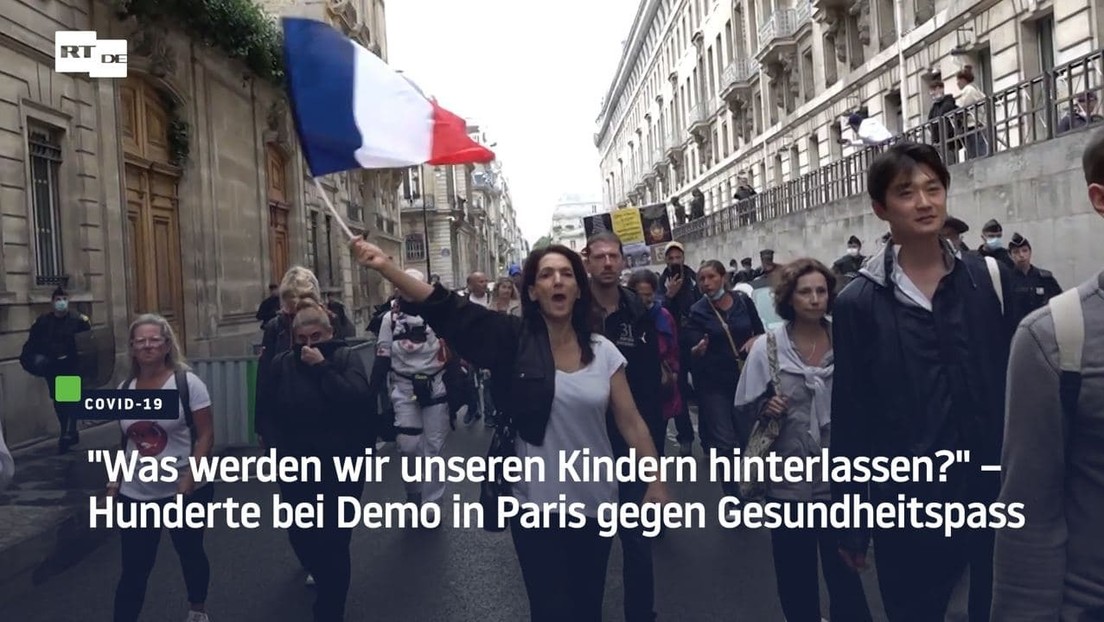 "Was werden wir unseren Kindern hinterlassen?"– Hunderte bei Demo in Paris gegen Gesundheitspass