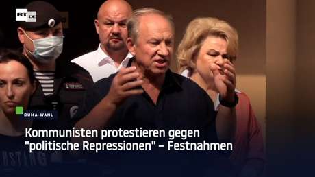 Kommunisten protestieren in Moskau gegen "politische Repressionen" – Festnahmen