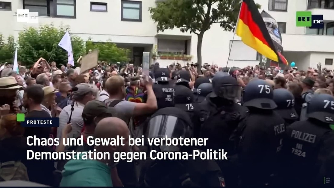 Berlin: Chaos und Gewalt bei verbotener Demonstration gegen Corona-Politik