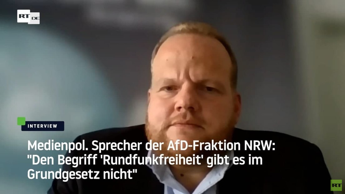 "Den Begriff 'Rundfunkfreiheit' gibt es im Grundgesetz nicht" – Sprecher der AfD-Fraktion NRW