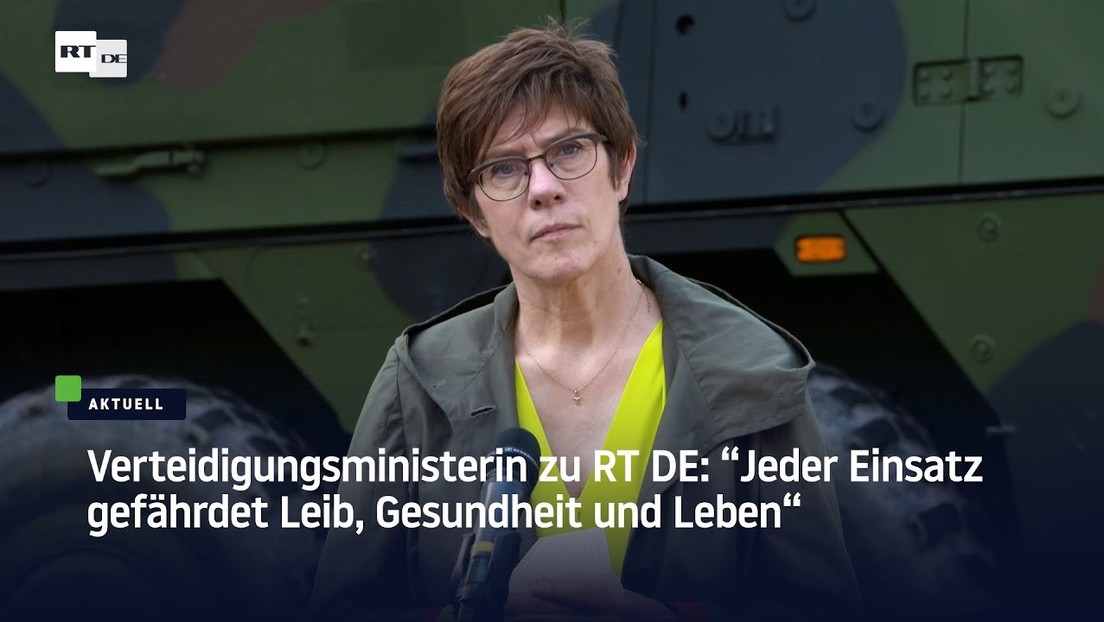 Verteidigungsministerin zu RT DE: "Jeder Einsatz gefährdet Leib, Gesundheit und Leben"