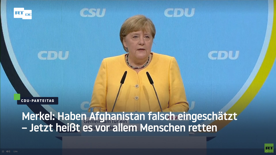 Merkel: Wir haben Afghanistan falsch eingeschätzt – Jetzt heißt es vor allem Menschen retten