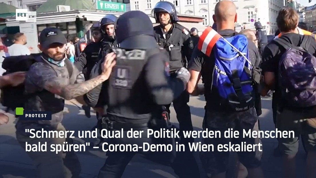 "Schmerz und Qual der Politik werden die Menschen bald spüren" – Corona-Demo in Wien eskaliert