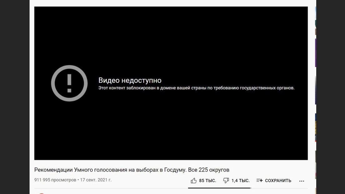 Parlamentswahl in Russland: YouTube sperrt Protestwahlvideo von Alexei Nawalnys Team