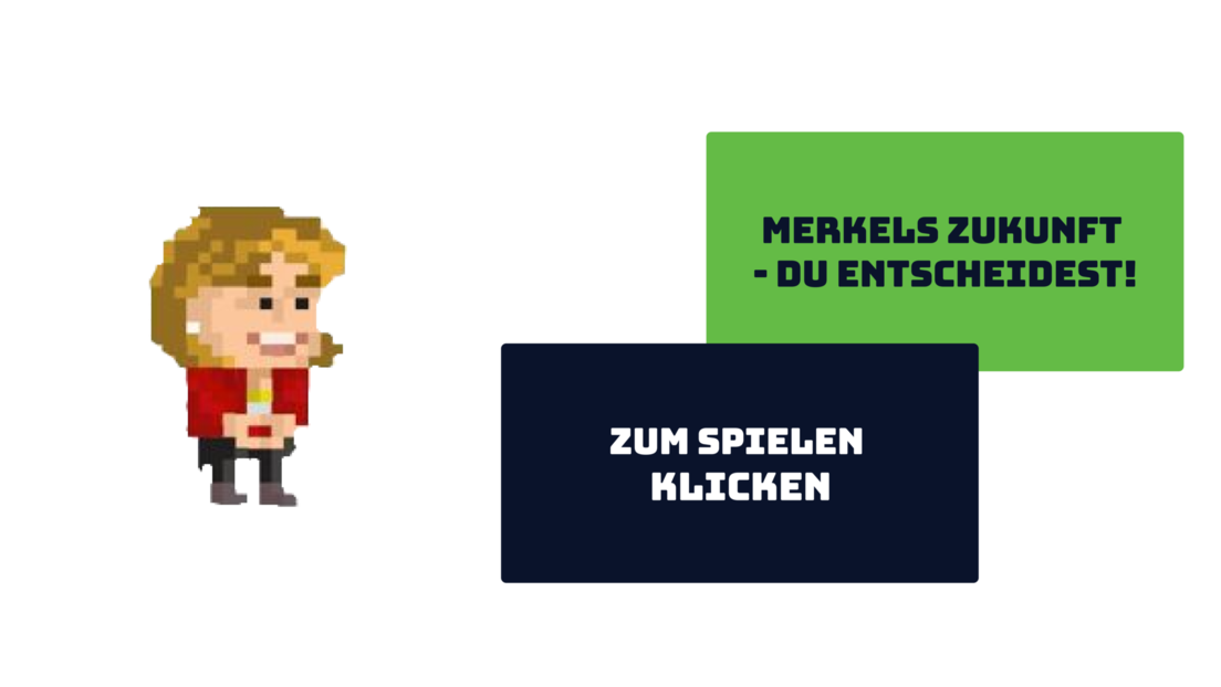 Neues Online-Spiel von RT DE: Merkels Zukunft - du entscheidest!