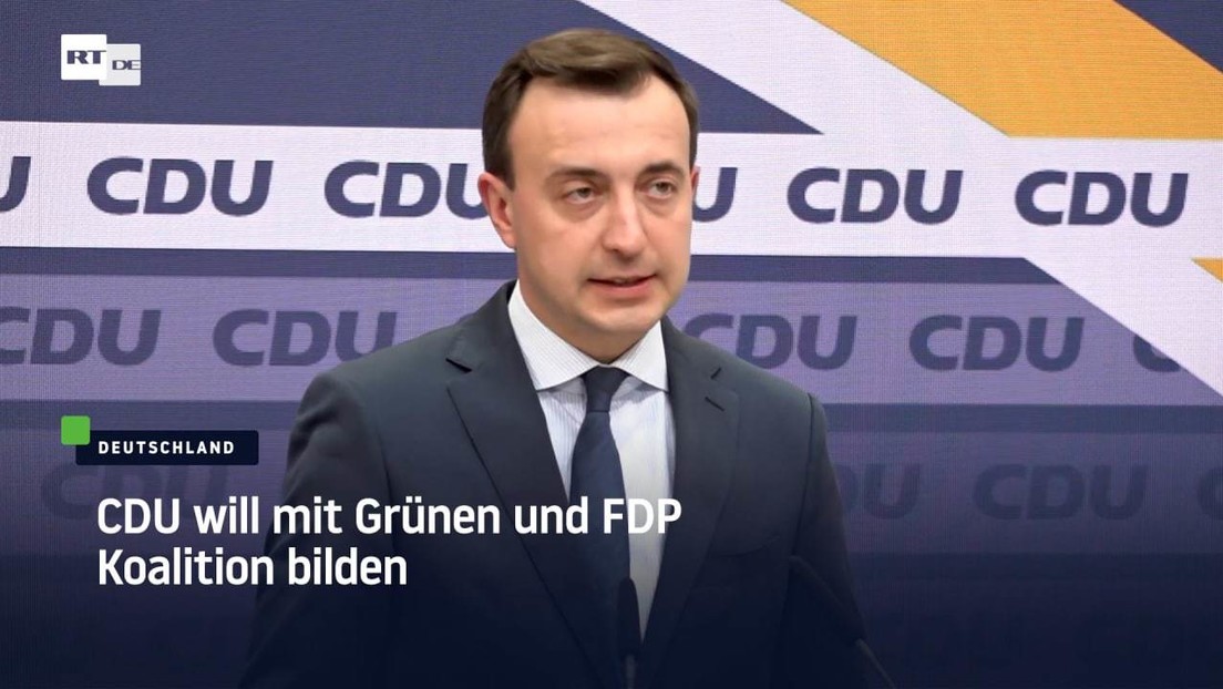 Deutschland: CDU will mit Grünen und FDP Koalition bilden