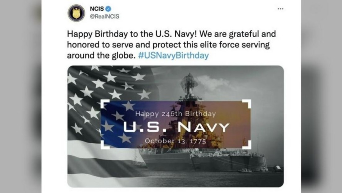 US-Marineabteilung gratuliert zum 246. Jahrestag der Navy – Mit Foto eines russischen Flaggschiffs
