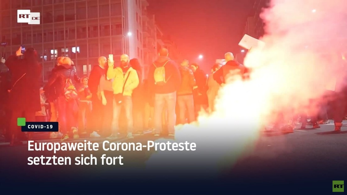 Europaweite Proteste gegen Corona-Maßnahmen setzen sich fort