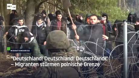"Deutschland! Deutschland! Deutschland!" – Migranten stürmen polnische Grenze