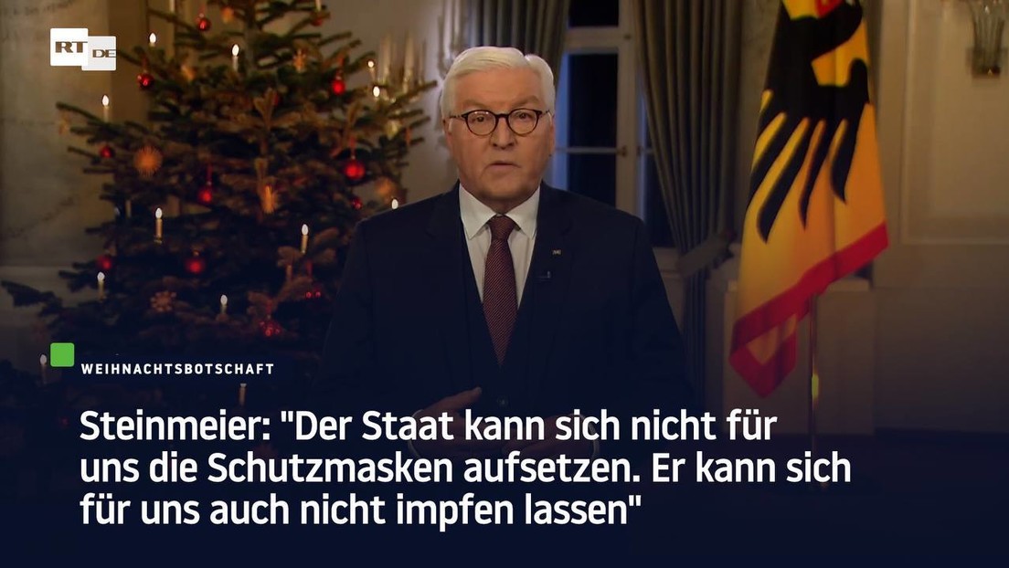 Bundespräsident Steinmeier: "Der Staat kann sich für uns nicht impfen lassen"