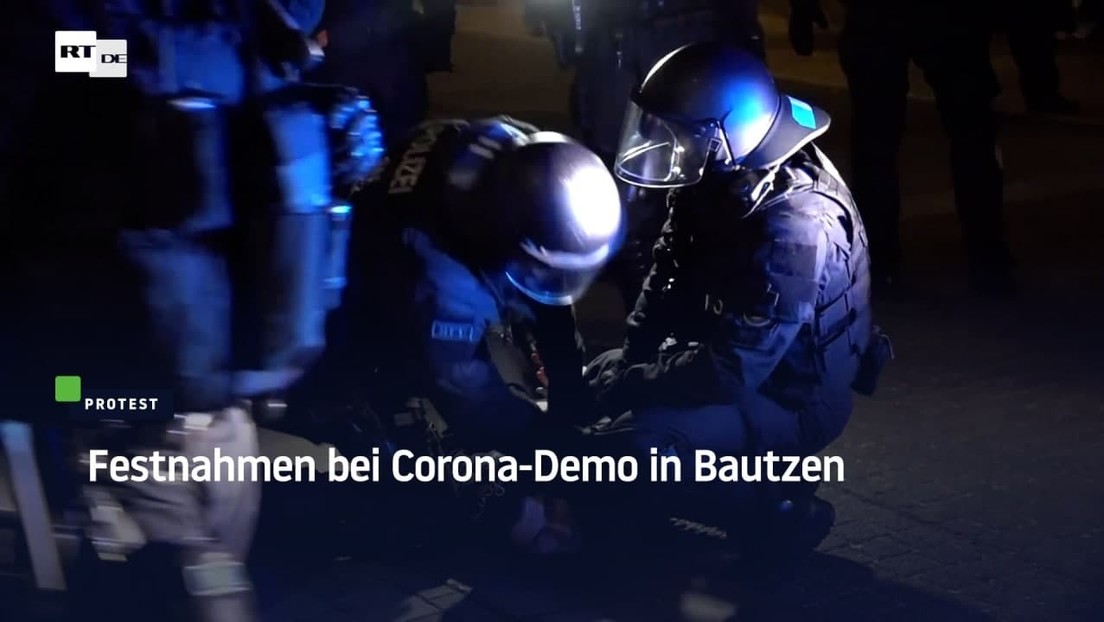 Festnahmen bei Corona-Demo in Bautzen