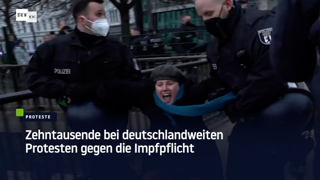 Zehntausende bei deutschlandweiten Protesten gegen die Impfpflicht