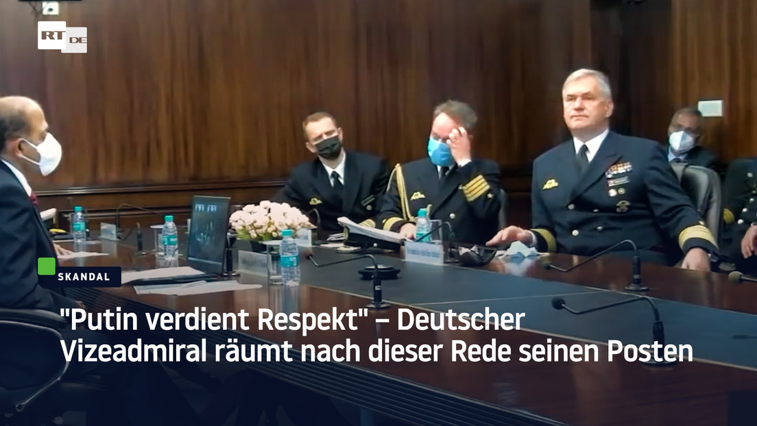 "Putin verdient Respekt" – Deutscher Vizeadmiral räumt nach dieser Rede seinen Posten
