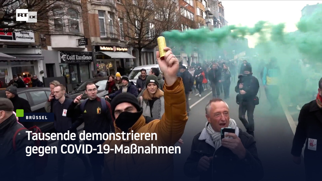 Brüssel: Tausende demonstrieren gegen COVID-19-Maßnahmen